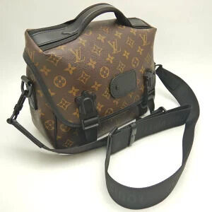 Louis Vuitton Macassar Bag LV Shoulder Brown Brown Messenger Trail Monogram